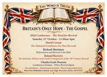 Britain’s Only Hope Conference – Saturday 31st October 26